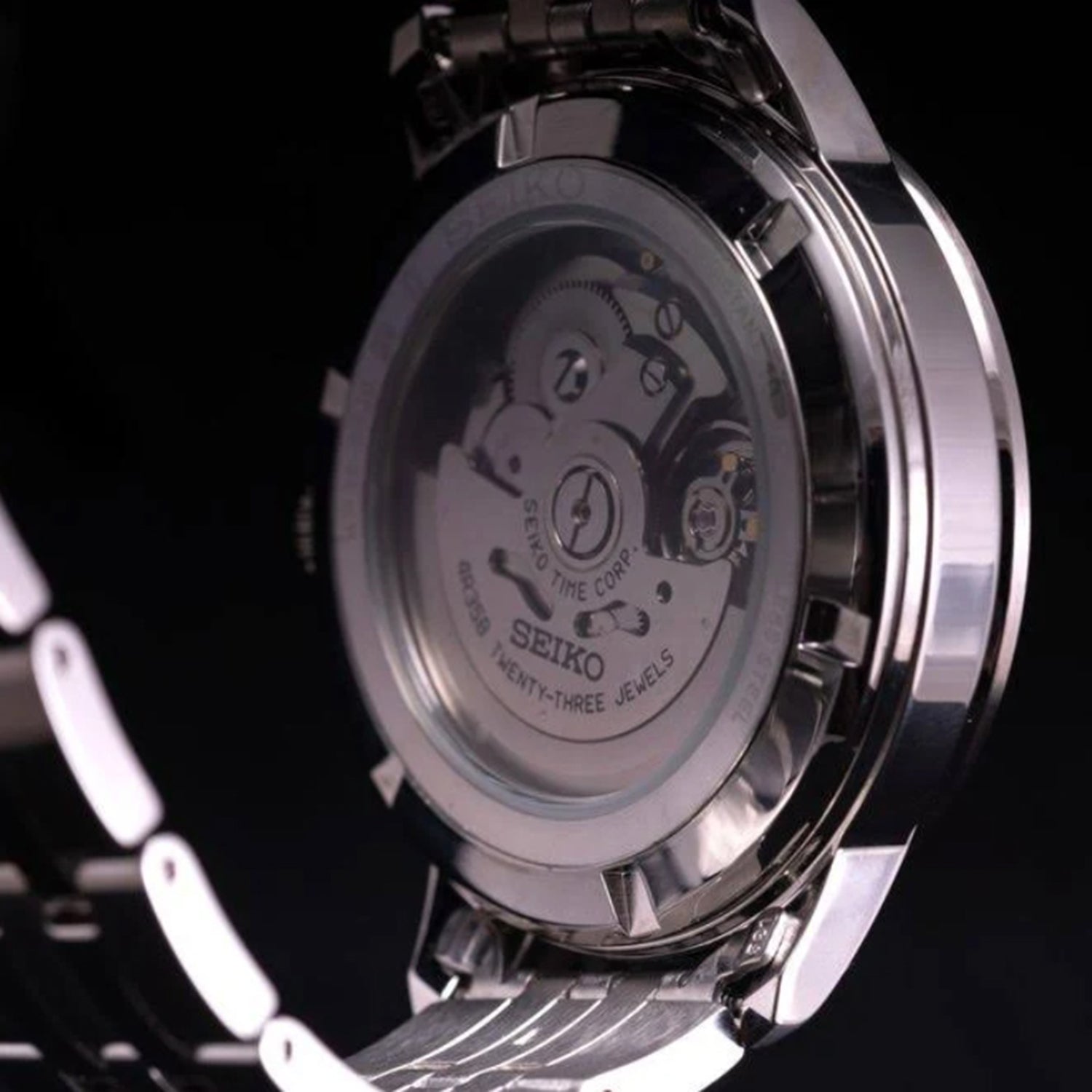 Dress Men Automatic Green Dial Analog Stainless Steel Watch SRPH89K1