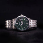 Dress Men Automatic Green Dial Analog Stainless Steel Watch SRPH89K1