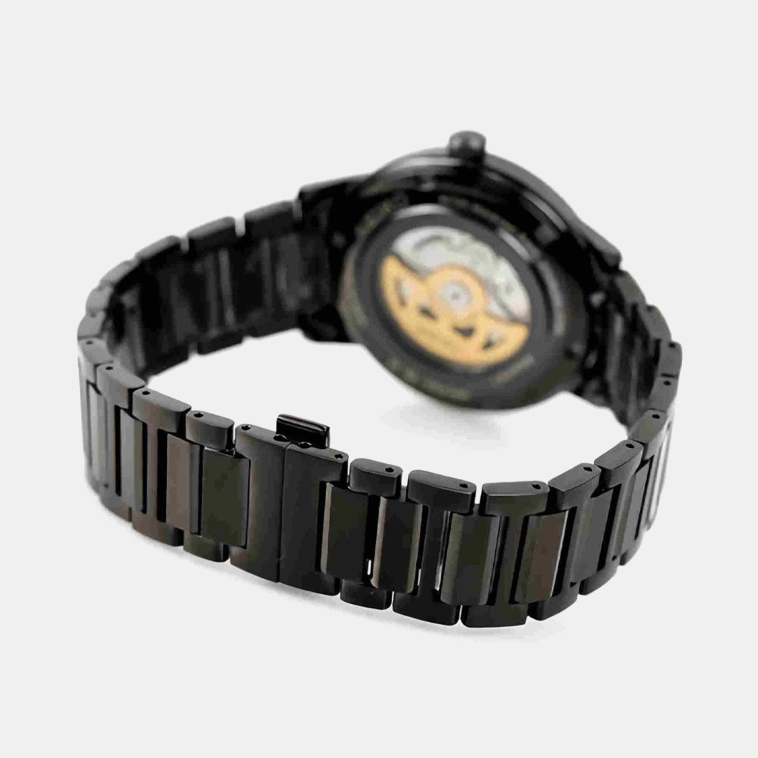 Presage Men Automatic Black Dial Analog Stainless Steel Watch SRPJ15J1