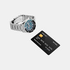 5 Sports Men Automatic Blue Dial Analog Stainless Steel Watch SRPJ45K1