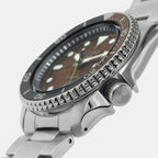 5 Sports Men Automatic Brown Dial Analog Stainless Steel Watch SRPJ47K1