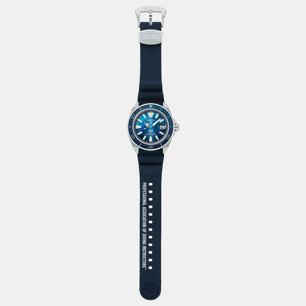 Prospex Great Blue Samurai Scuba PADI Special Edition Analog Silicone Watch SRPJ93K1