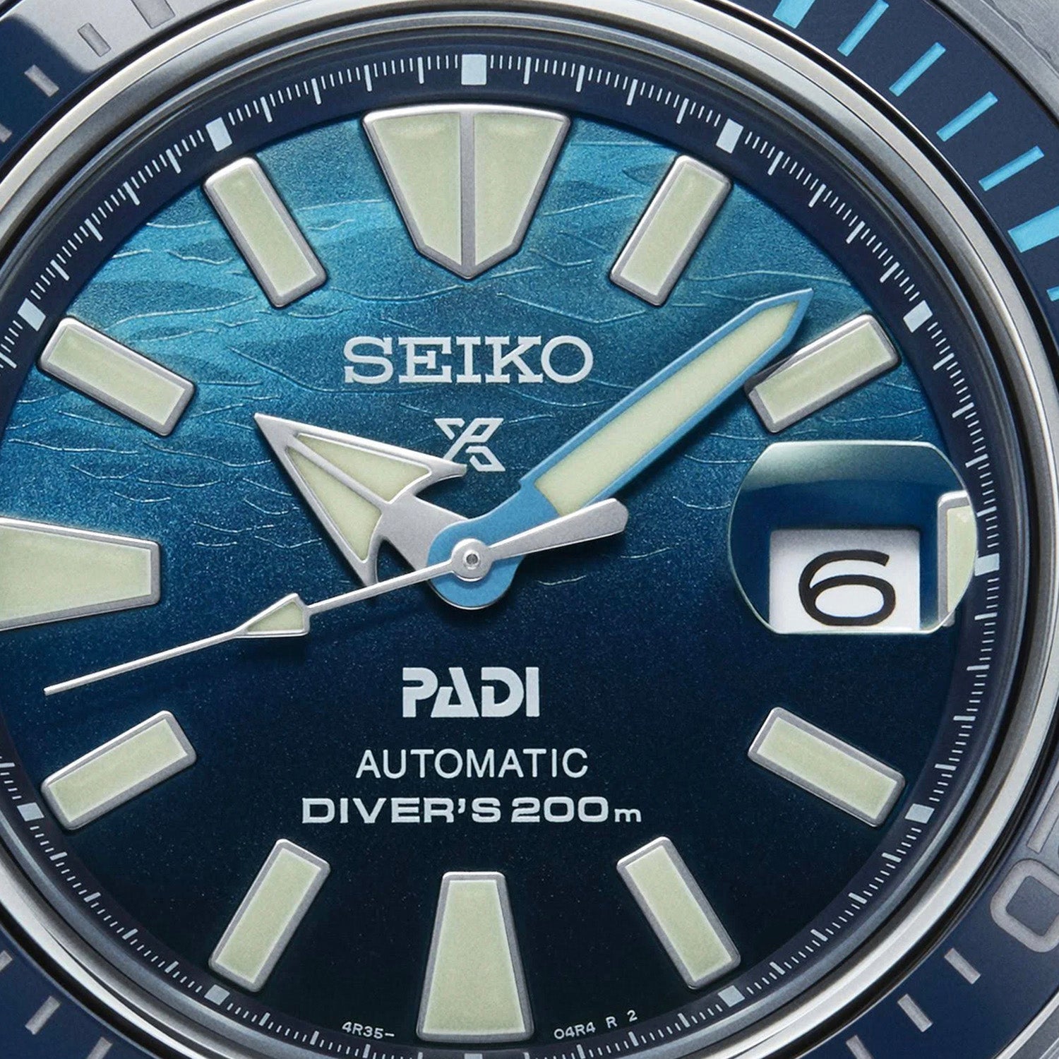 Prospex Great Blue Samurai Scuba PADI Special Edition Analog Silicone Watch SRPJ93K1