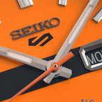 5 Sports Men Automatic Orange Dial Analog Stainless Steel Watch SRPK11K1