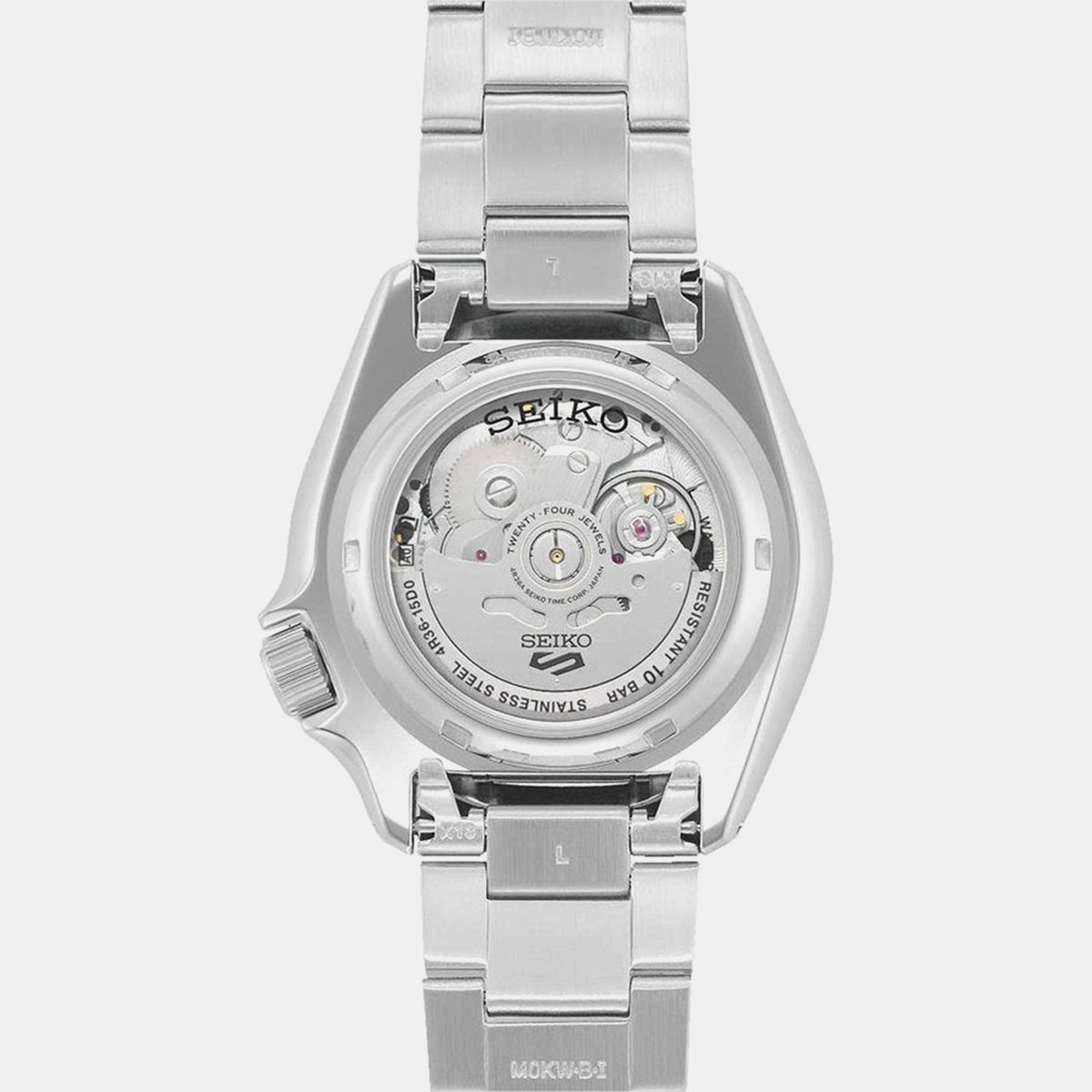 5 Sports Men Automatic Black Dial Analog Stainless Steel Watch SRPK29K1