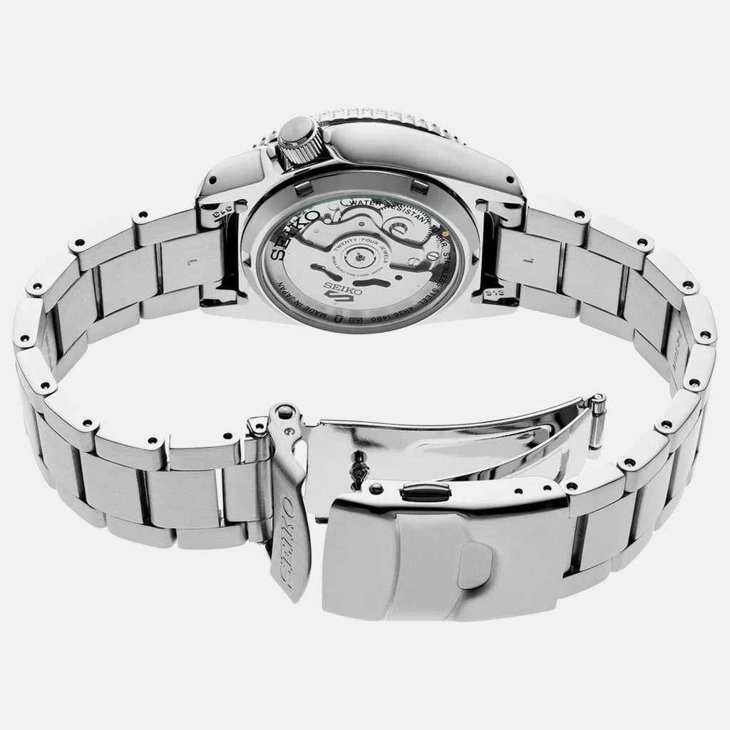 5 Sports Men Automatic Black Dial Analog Stainless Steel Watch SRPK29K1