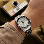 5 Sports Men Automatic Cream Dial Analog Stainless Steel Watch SRPK31K1
