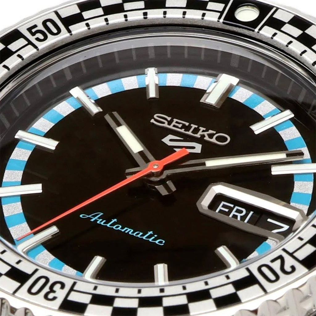 5 Sports Men Automatic Black Dial Analog Stainless Steel Watch SRPK67K1