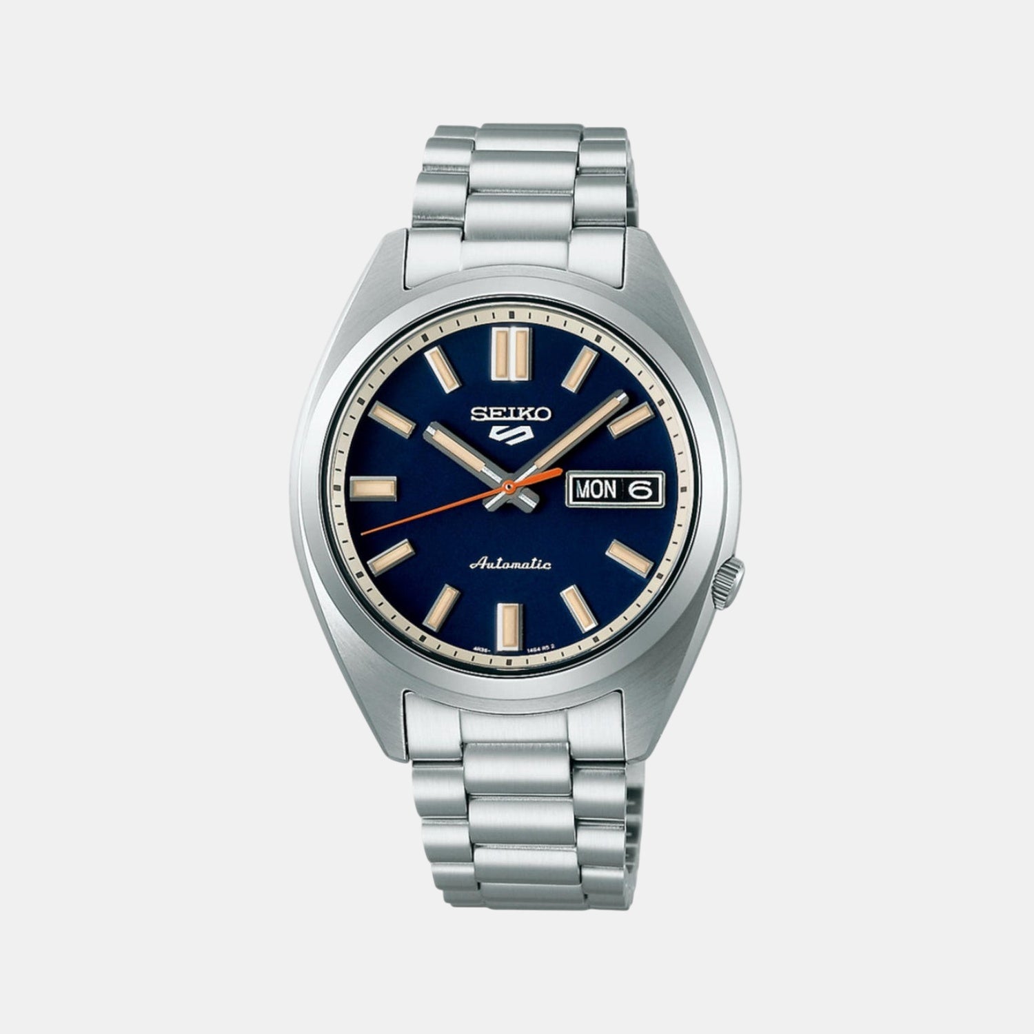 5 Sports Men Automatic Blue Dial Analog Stainless Steel Watch SRPK87K1