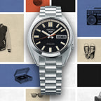 5 Sports Men Automatic Black Dial Analog Stainless Steel Watch SRPK89K1