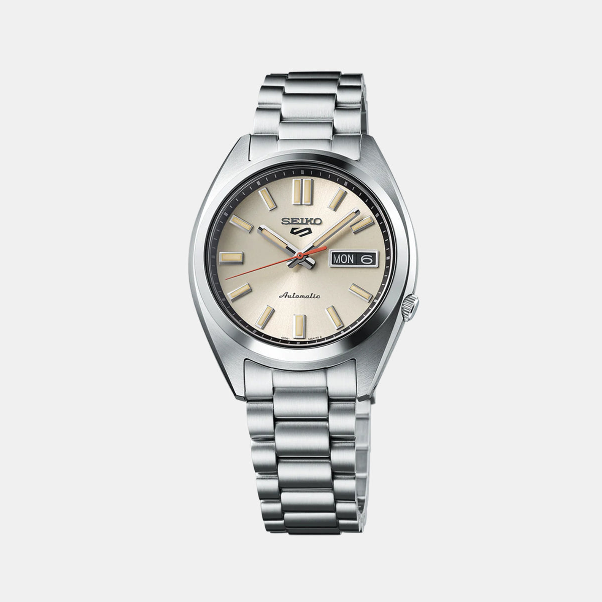 5 Sports Men Automatic Beige Dial Analog Stainless Steel Watch SRPK91K1