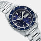 New 5 Sports Automatic Men Blue Dail Analog Stainless Steel Watch SRPK97K1