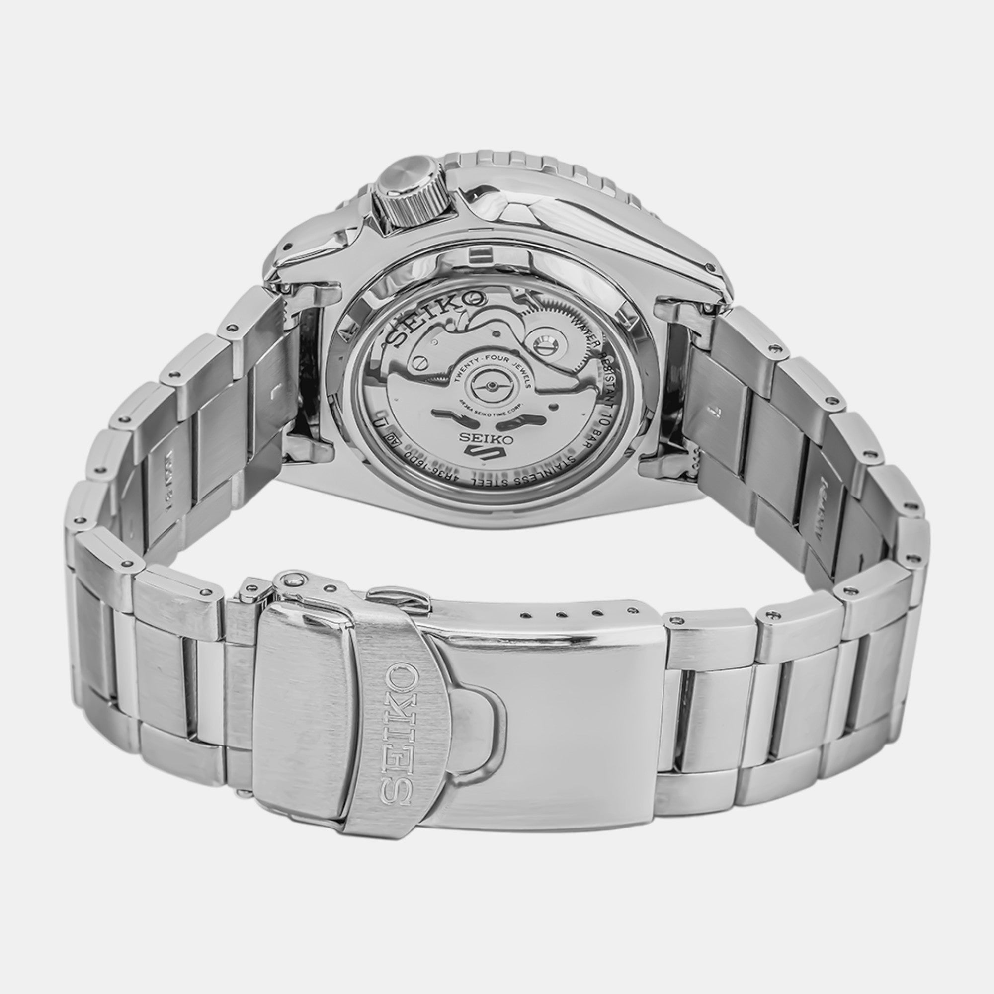 Seiko Men Round Black watch