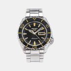 5 Sports Men Automatic Black Dial Analog Stainless Steel Watch SRPK99K1
