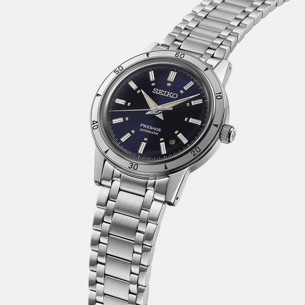 Seiko Men Round Blue watch