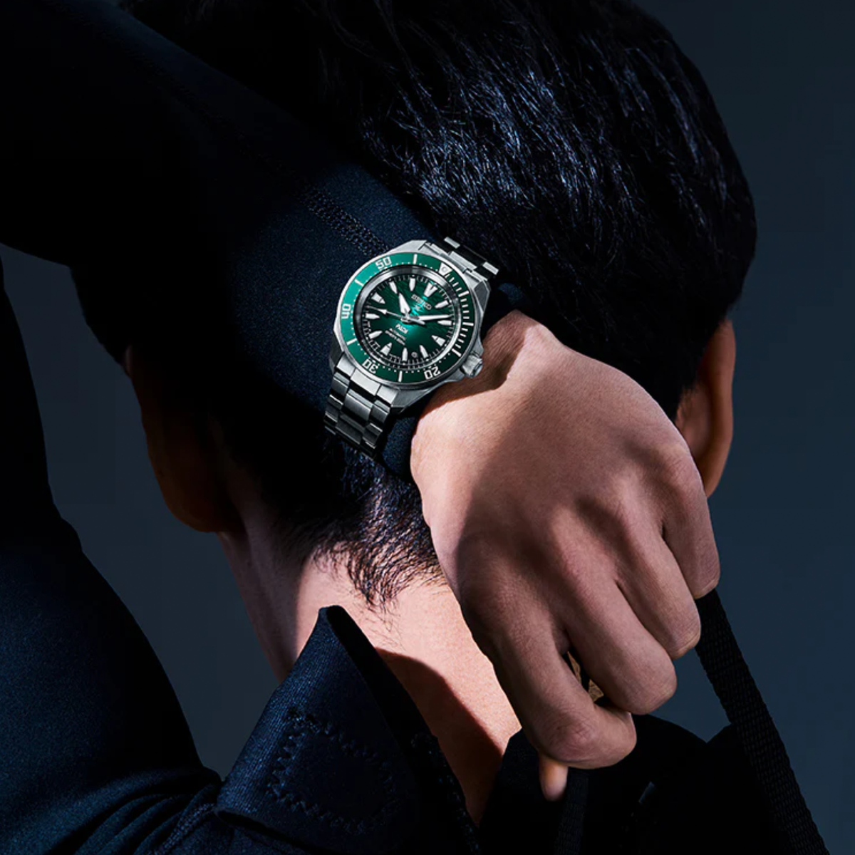 Prospex Men Automatic Green Dial Analog Stainless Steel Watch SRPL53K1