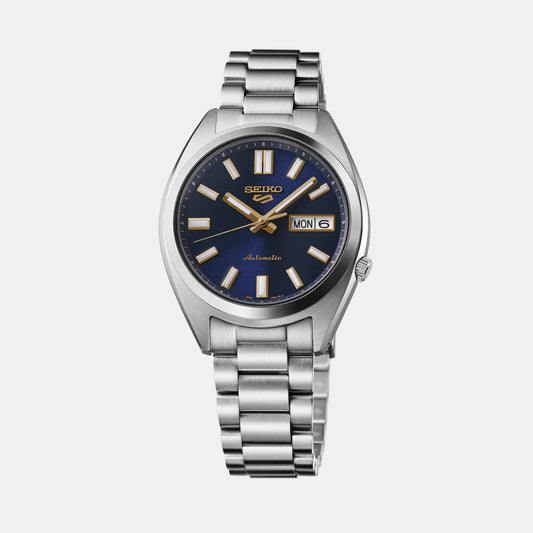 5 Sports Men Automatic Blue Dial Analog Stainless Steel Watch SRPL55K1