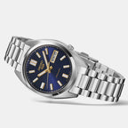 5 Sports Men Automatic Blue Dial Analog Stainless Steel Watch SRPL55K1