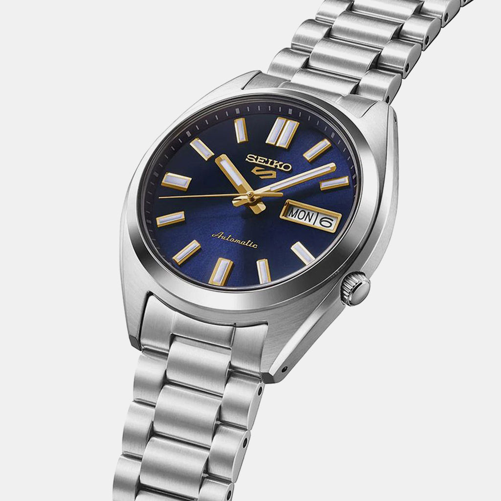5 Sports Men Automatic Blue Dial Analog Stainless Steel Watch SRPL55K1