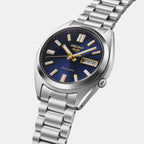 5 Sports Men Automatic Blue Dial Analog Stainless Steel Watch SRPL55K1