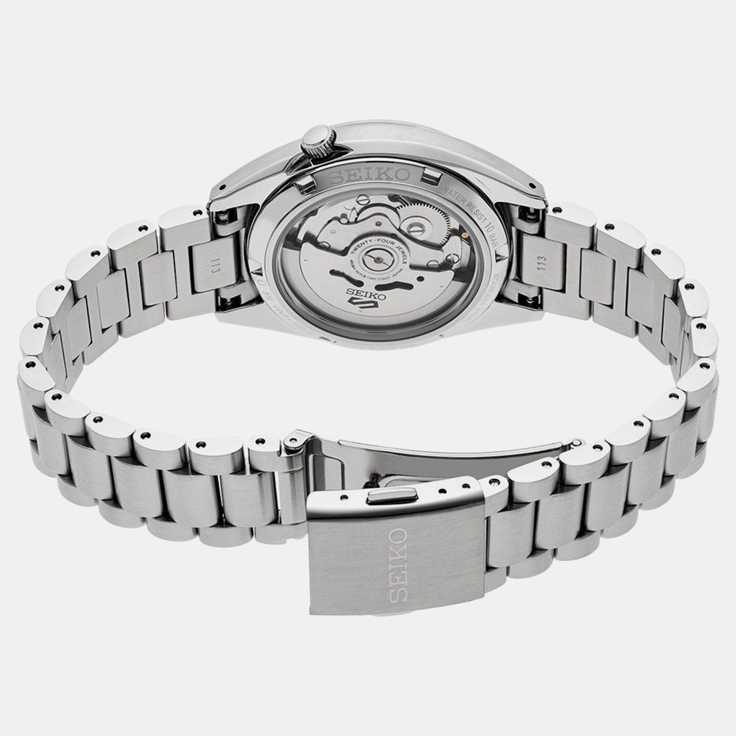 5 Sports Men Automatic Blue Dial Analog Stainless Steel Watch SRPL55K1