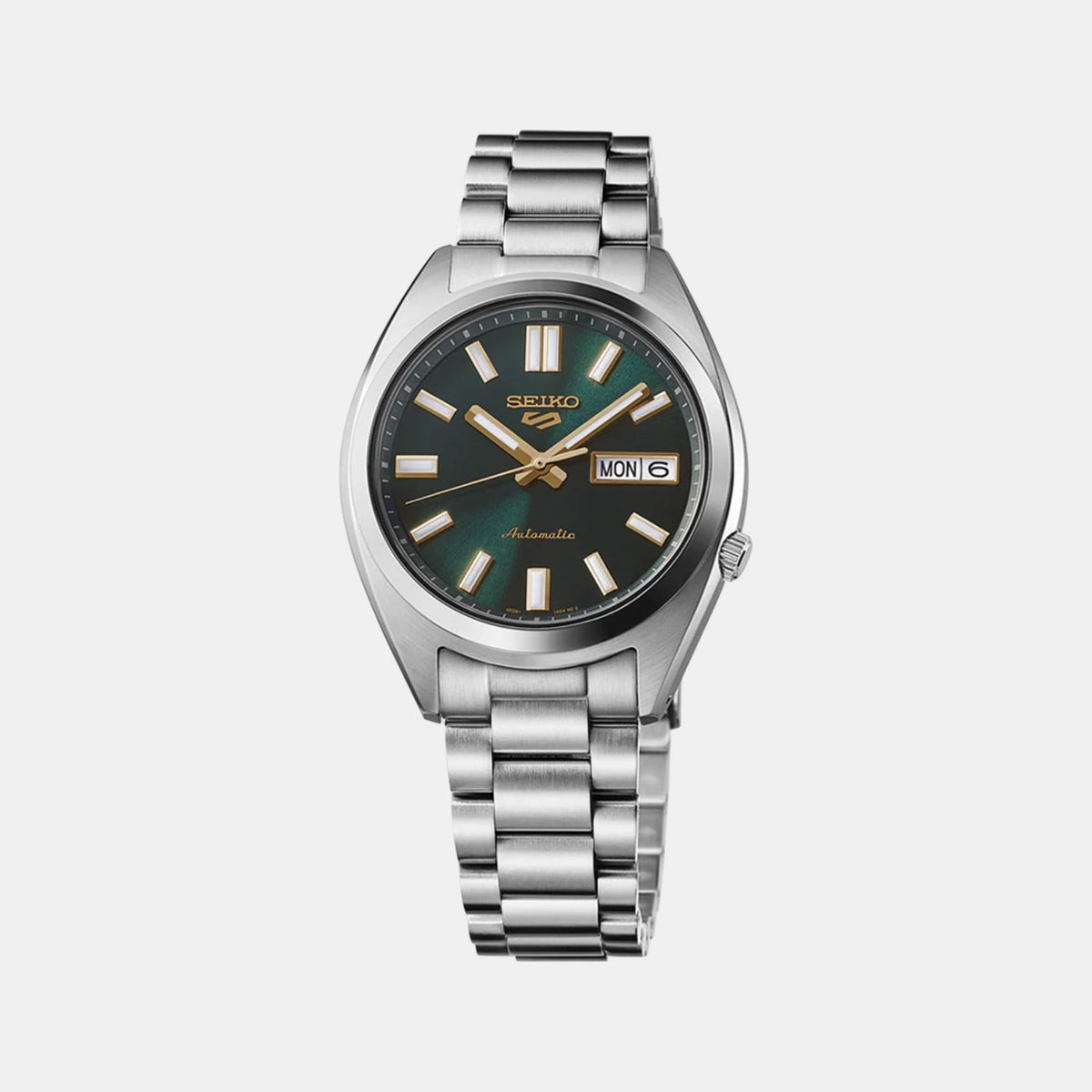 5 Sports Men Automatic Green Dial Analog Stainless Steel Watch SRPL57K1