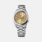 5 Sports Men Automatic Gold Dial Analog Stainless Steel Watch SRPL59K1
