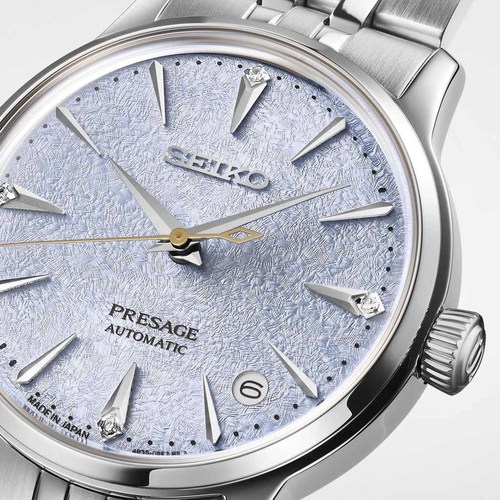 Presage Men Automatic Blue Dial Analog Stainless Steel Watch SRPL61J1