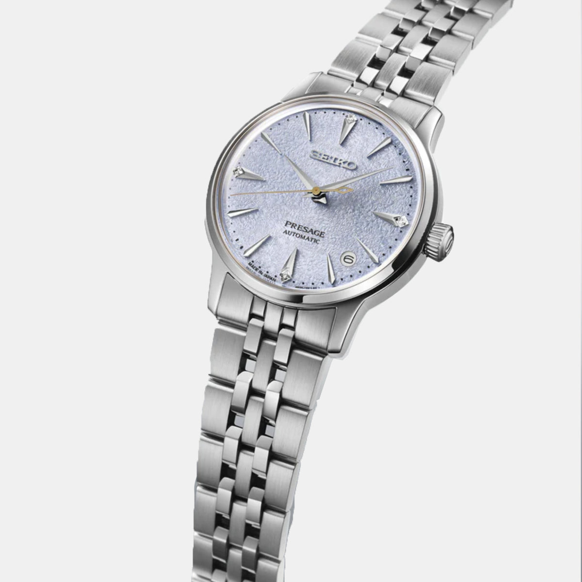 Presage Women Automatic Blue Dial Analog Stainless Steel Watch SRPL61J1