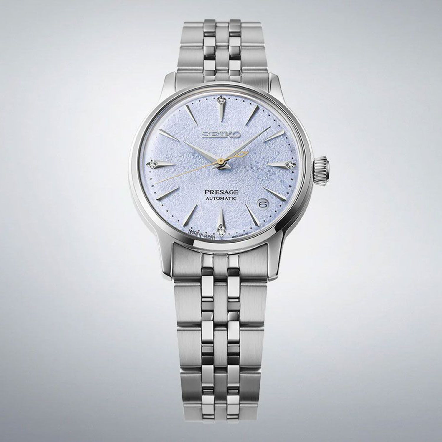 Presage Men Automatic Blue Dial Analog Stainless Steel Watch SRPL61J1