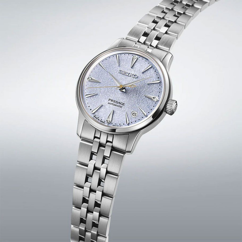 Presage Men Automatic Blue Dial Analog Stainless Steel Watch SRPL61J1