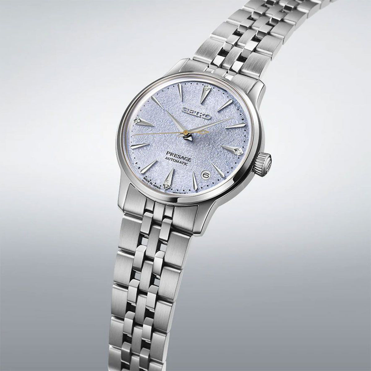 Presage Women Automatic Blue Dial Analog Stainless Steel Watch SRPL61J1