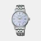 Presage Men Automatic Blue Dial Analog Stainless Steel Watch SRPL61J1