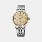 Presage Men Automatic Brown Dial Analog Stainless Steel Watch SRPL64J1