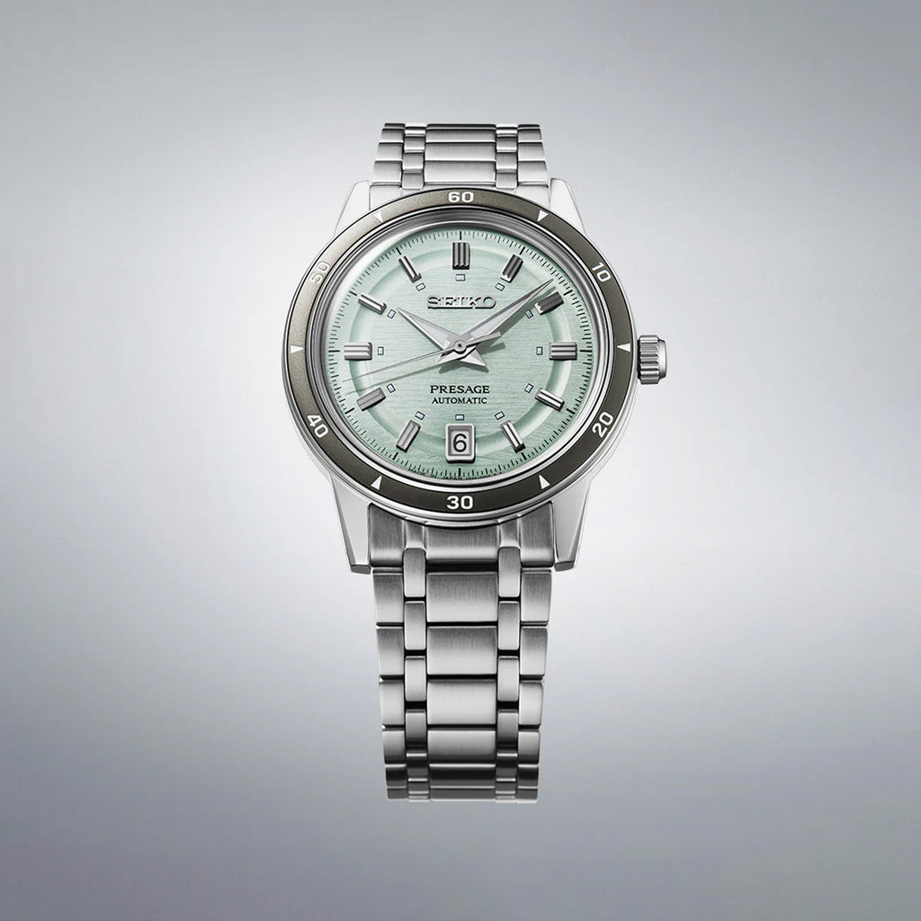 Presage Men Automatic Green Dial Analog Stainless Steel Watch SRPL71J1