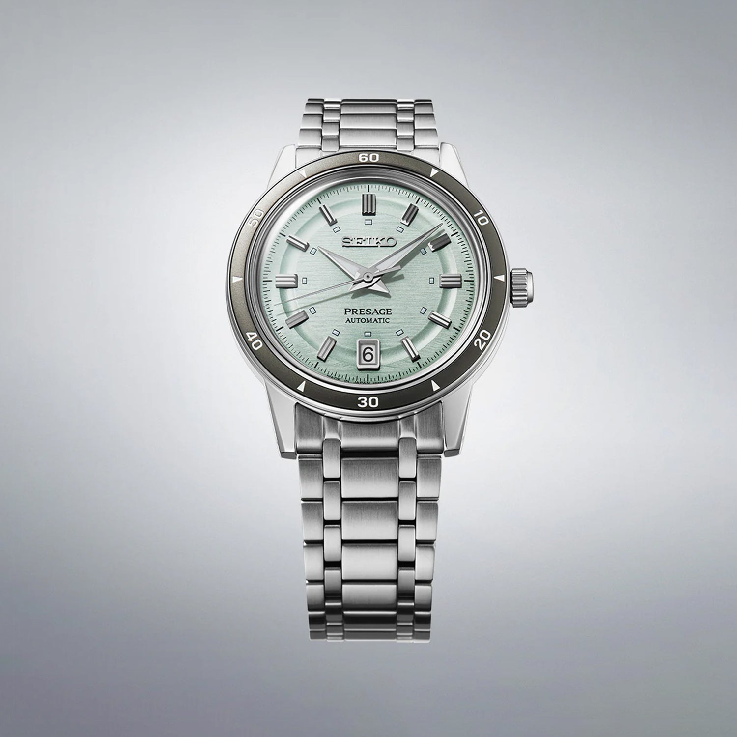 Presage Men Automatic Green Dial Analog Stainless Steel Watch SRPL71J1