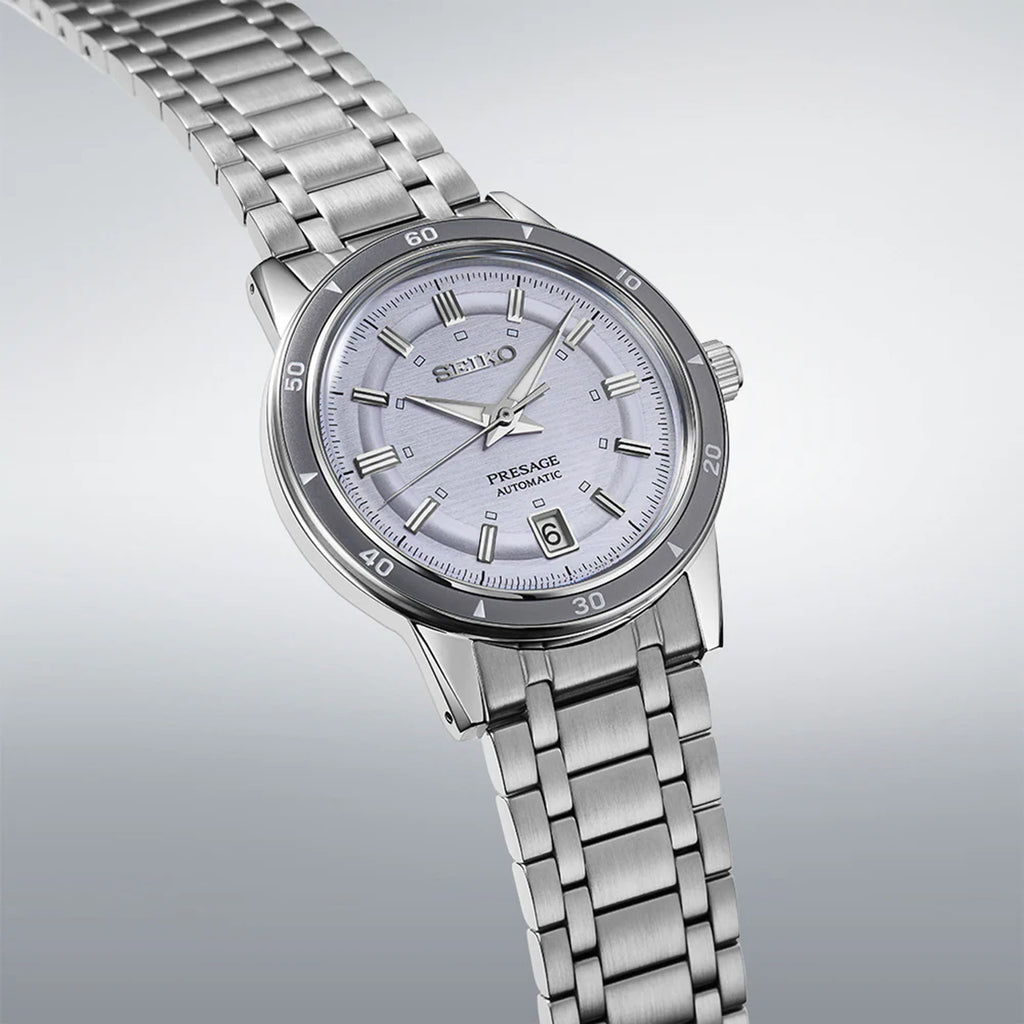 Presage Men Automatic Silver Dial Analog Stainless Steel Watch SRPL73J1