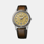 Presage Men Automatic Yellow Dial Analog Stainless Steel Watch SRPL75J1