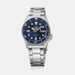 5 Sports Men Automatic Blue Dial Analog Stainless Steel Watch SRPL77K1