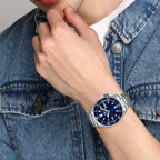 5 Sports Men Automatic Blue Dial Analog Stainless Steel Watch SRPL83K1