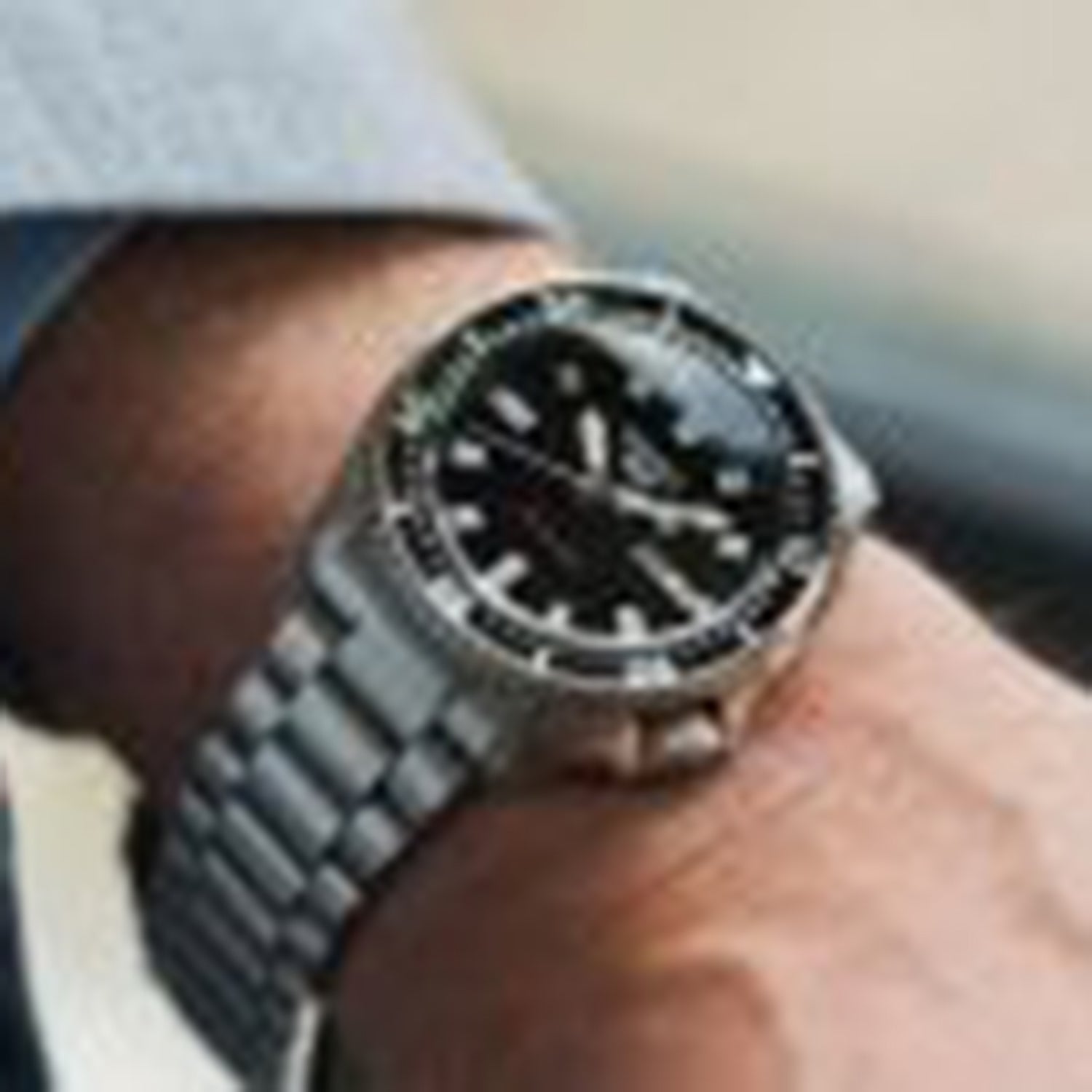 5 Sports Men Automatic Black Dial Analog Stainless Steel Watch SRPL85K1