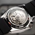 5 Sports Men Automatic Yellow Dial Analog Silicone Watch SRPL87K1