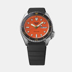 5 Sports Men Automatic Orange Dial Analog Silicone Watch SRPL89K1