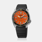 5 Sports Men Automatic Orange Dial Analog Silicone Watch SRPL89K1