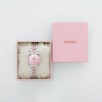 Women Automatic Pink Dial Analog Stainless Steel Watch SRPM06J1
