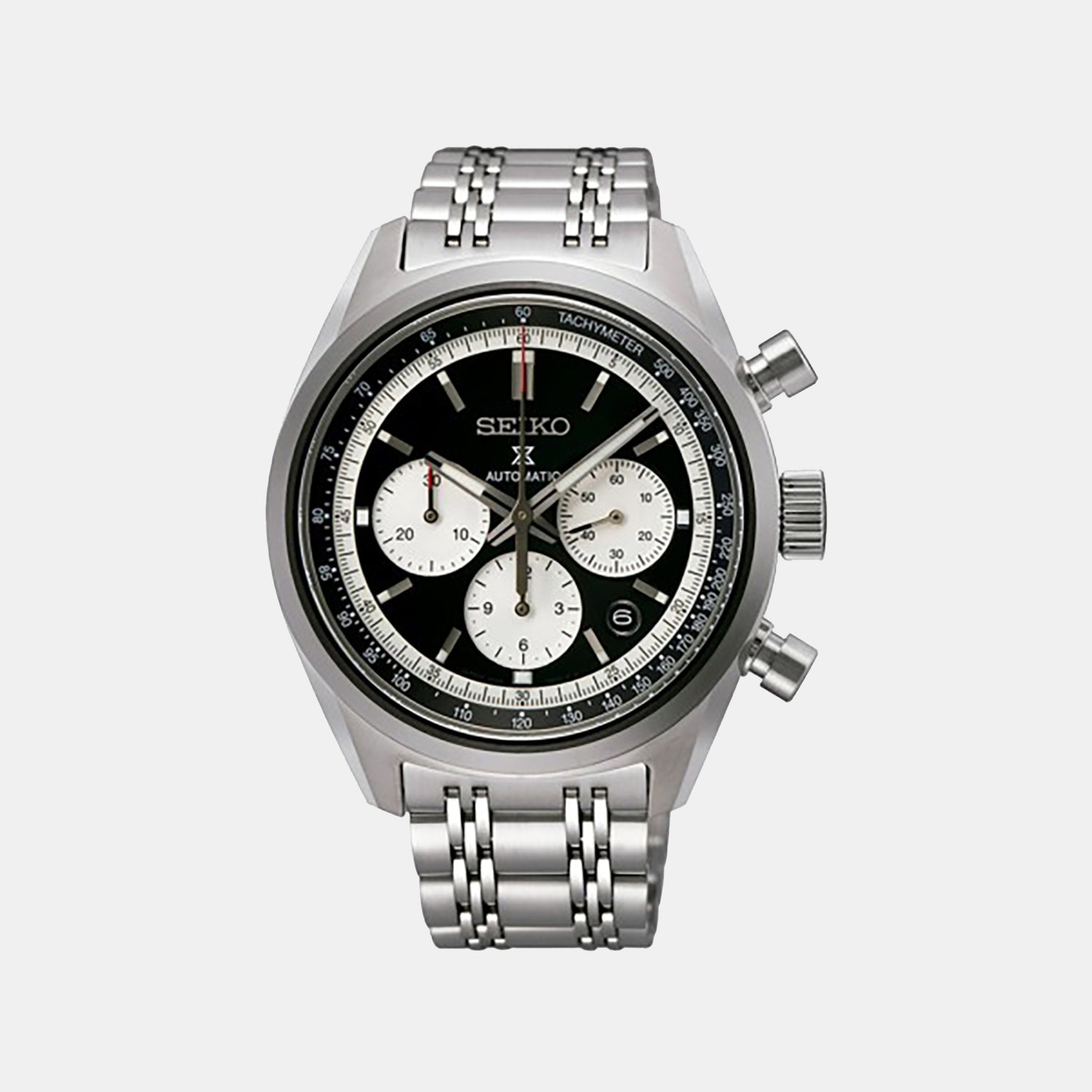 Prospex Seedtimer Men Automatic Black Dial Chronograph Stainless Steel Watch SRQ053J1