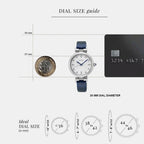 Dress Women Quartz White Dial Analog Leather Watch SRZ545P1
