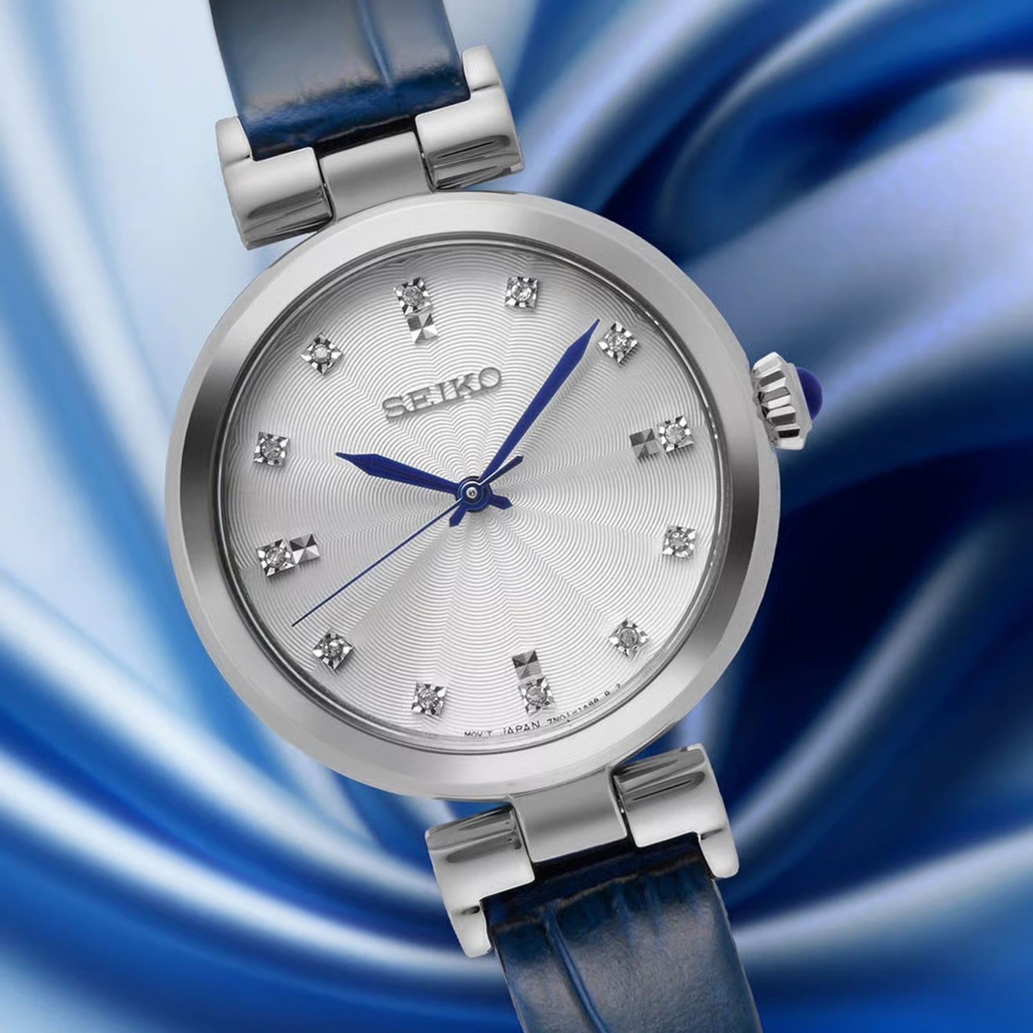 Dress Women Quartz White Dial Analog Leather Watch SRZ545P1