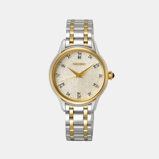 Seiko Round Champagne Analog watch