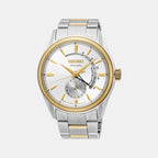 Presage Men Automatic White Dial Analog Stainless Steel Watch SSA306J1